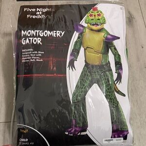 Kids Montgomery Gator Costume - Green and Purple